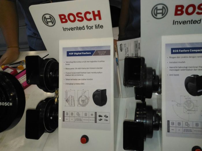 Bosch Tampilkan Rangkaian Klakson Lengkap Di Indonesia