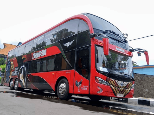 Bus Premium Highlander Aerodeck Dari New Armada Karoseri Untuk PO Primadona